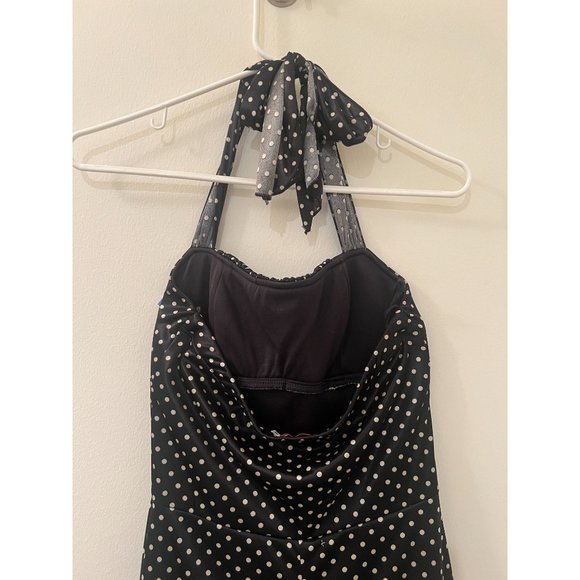 Formal Vintage Ruby Rox 90’s Polka Dot Halter dress. - Picture 4 of 6